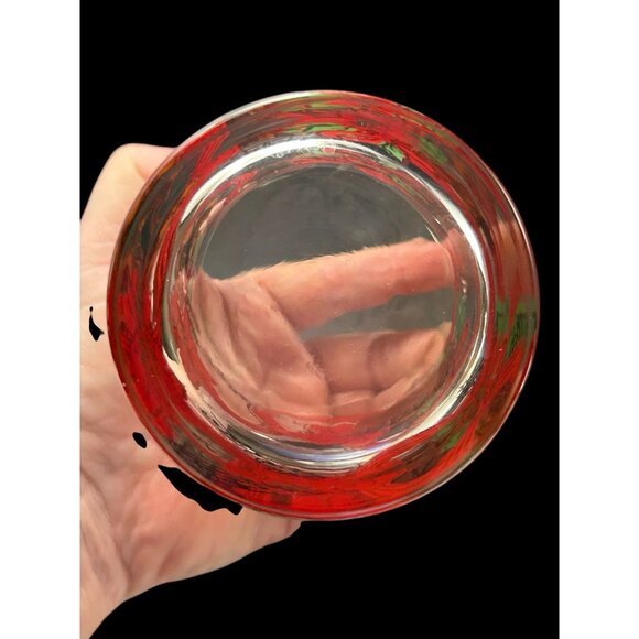 Set 4 Vintage Holiday Musical Instruments & Notes Weighted Bottom Rocks Glass - Picture 8 of 8